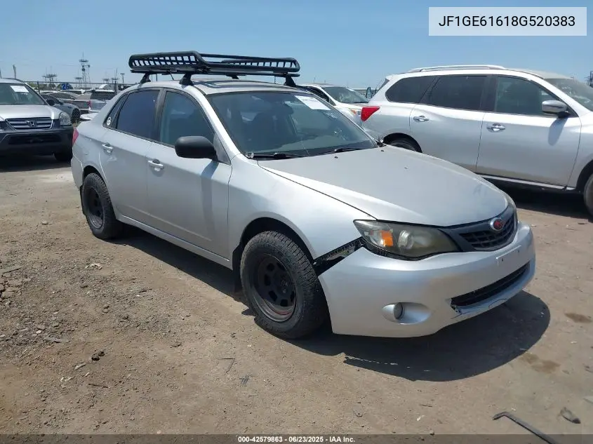 2008 Subaru Impreza 2.5I VIN: JF1GE61618G520383 Lot: 42579863