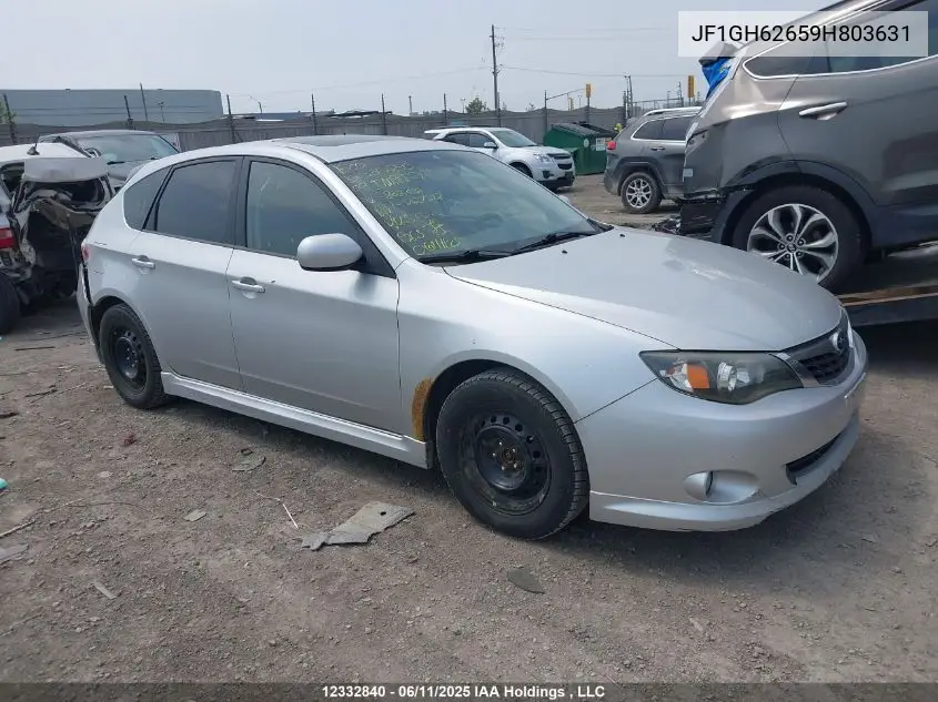 2009 Subaru Impreza 2.5 I Sport Package VIN: JF1GH62659H803631 Lot: 12332840