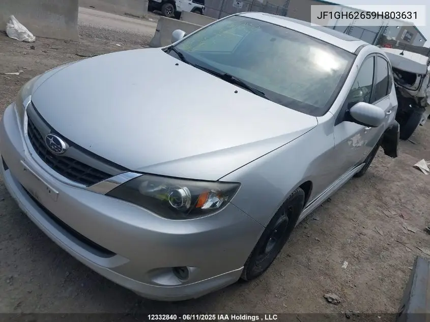 2009 Subaru Impreza 2.5 I Sport Package VIN: JF1GH62659H803631 Lot: 12332840