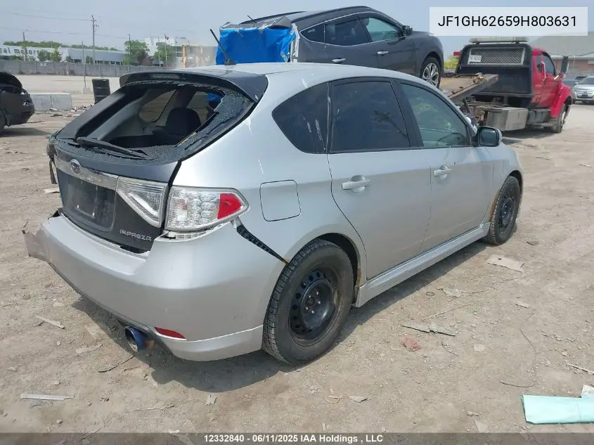 2009 Subaru Impreza 2.5 I Sport Package VIN: JF1GH62659H803631 Lot: 12332840