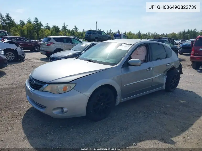 2009 Subaru Impreza Outback Sport VIN: JF1GH63649G822739 Lot: 42201234