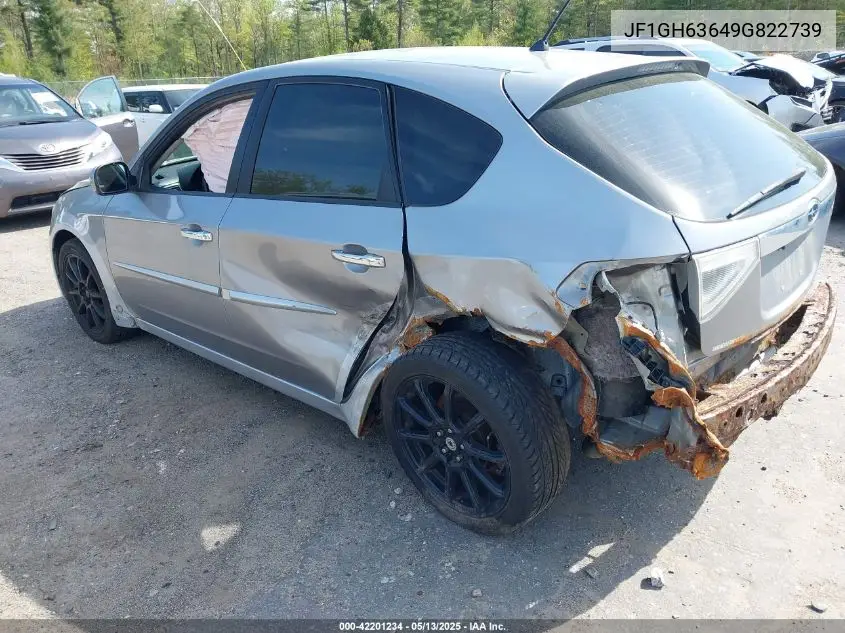 2009 Subaru Impreza Outback Sport VIN: JF1GH63649G822739 Lot: 42201234