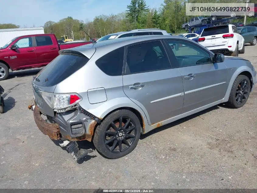 2009 Subaru Impreza Outback Sport VIN: JF1GH63649G822739 Lot: 42201234