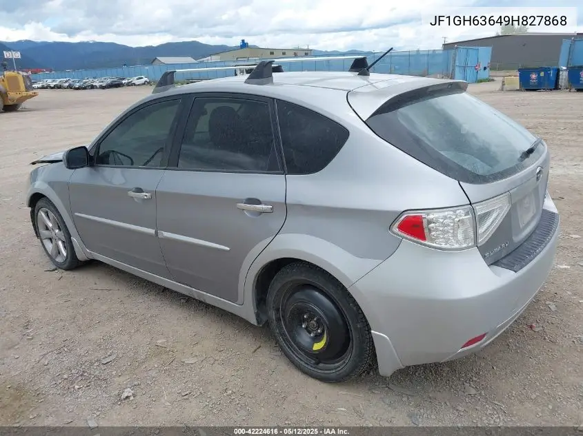 2009 Subaru Impreza Outback Sport VIN: JF1GH63649H827868 Lot: 42224616