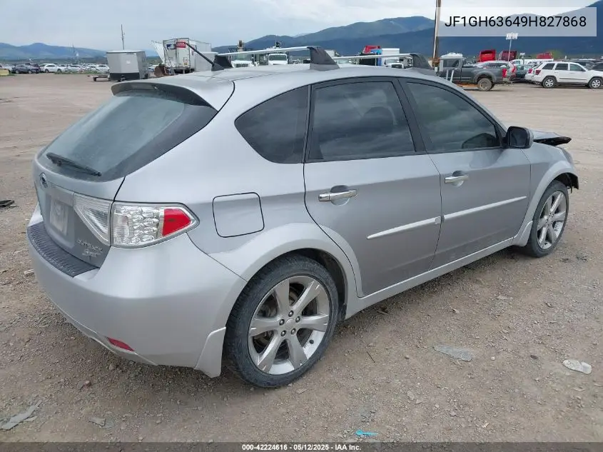 2009 Subaru Impreza Outback Sport VIN: JF1GH63649H827868 Lot: 42224616