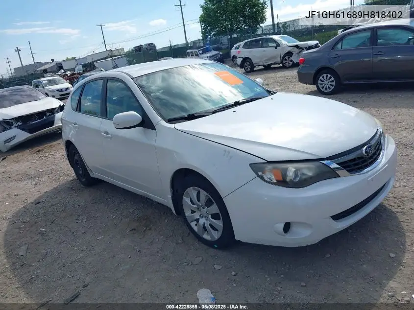 2009 Subaru Impreza 2.5I VIN: JF1GH61689H818402 Lot: 42228855