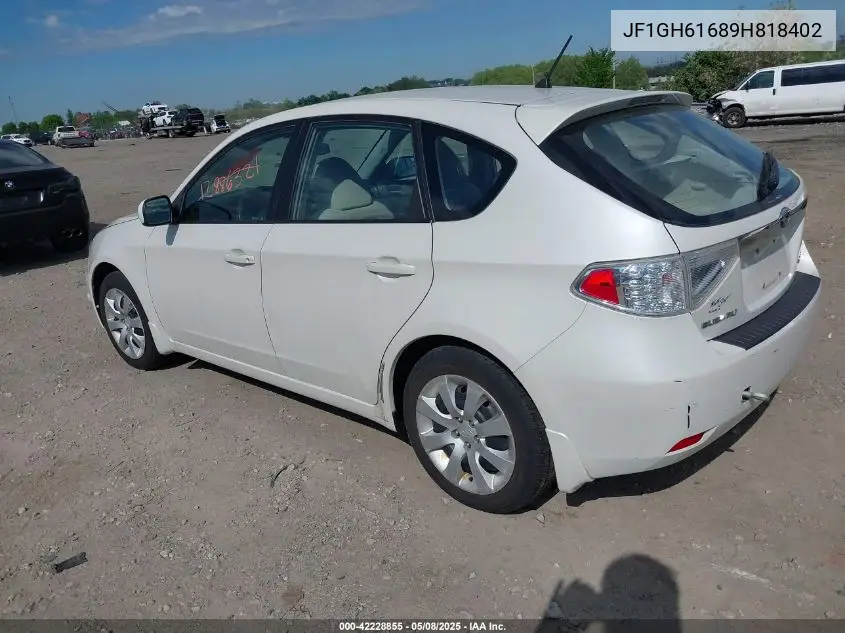 2009 Subaru Impreza 2.5I VIN: JF1GH61689H818402 Lot: 42228855