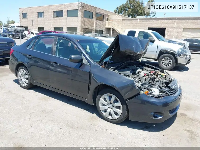 2009 Subaru Impreza 2.5I VIN: JF1GE616X9H517137 Lot: 42571164