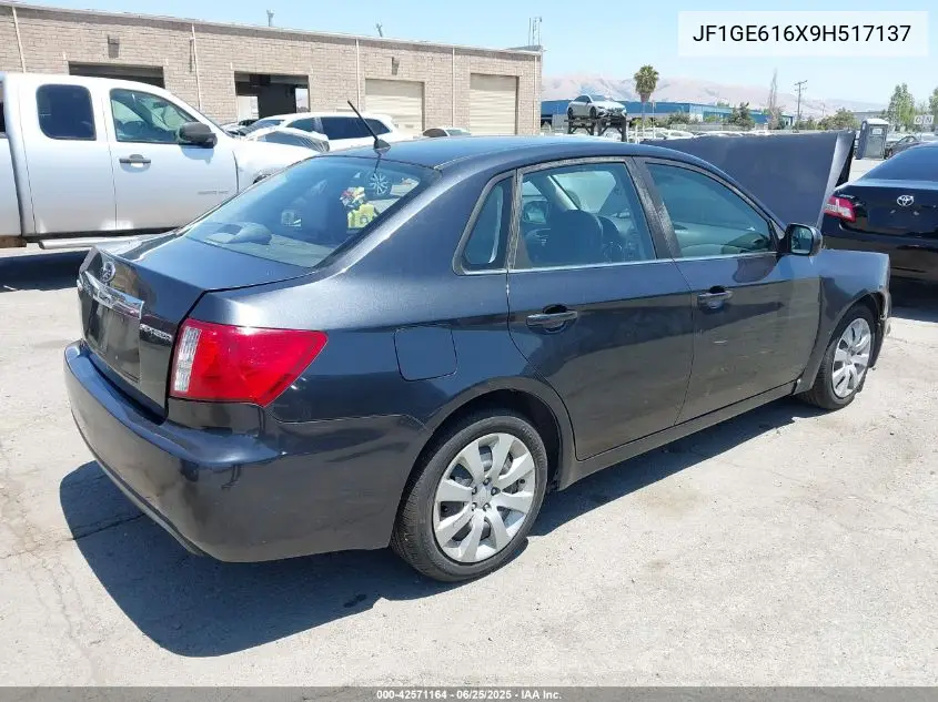 2009 Subaru Impreza 2.5I VIN: JF1GE616X9H517137 Lot: 42571164