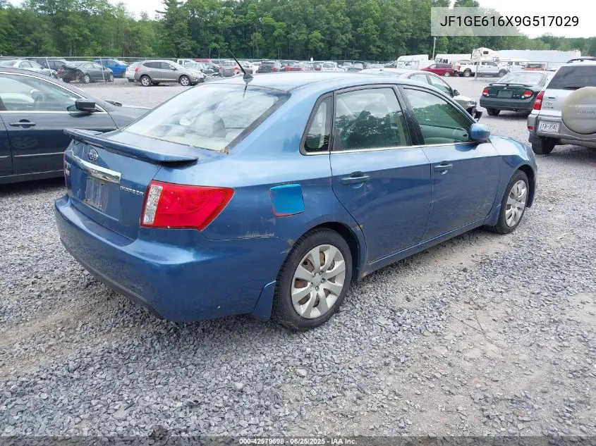 2009 Subaru Impreza 2.5I VIN: JF1GE616X9G517029 Lot: 42579698