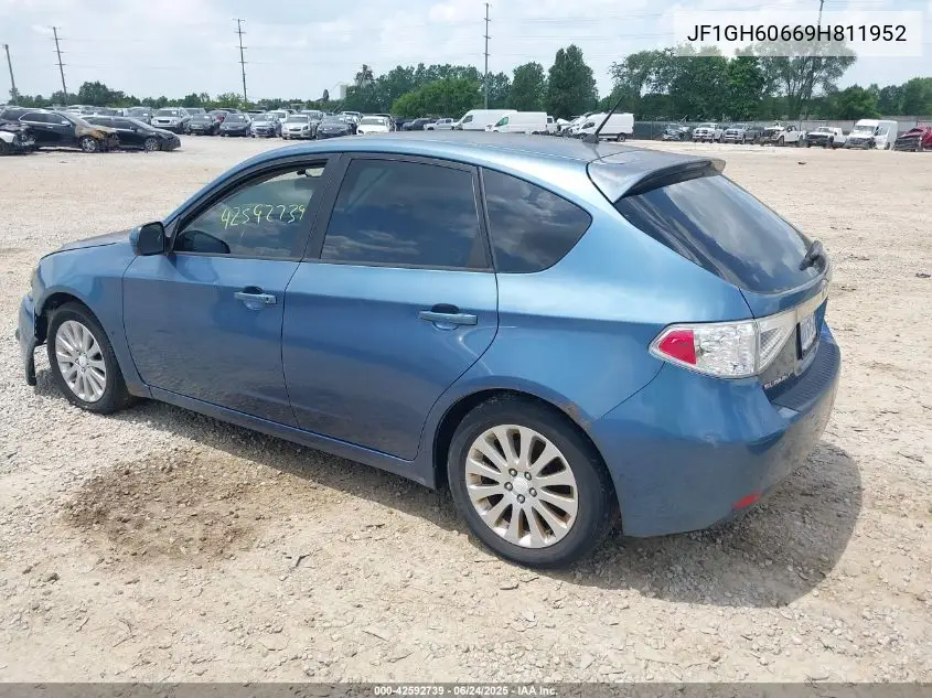 2009 Subaru Impreza 2.5I VIN: JF1GH60669H811952 Lot: 42592739