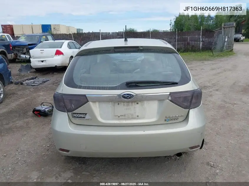 2009 Subaru Impreza 2.5I VIN: JF1GH60669H817363 Lot: 42619897