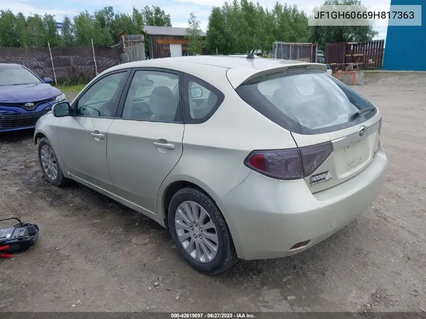 2009 Subaru Impreza 2.5I VIN: JF1GH60669H817363 Lot: 42619897