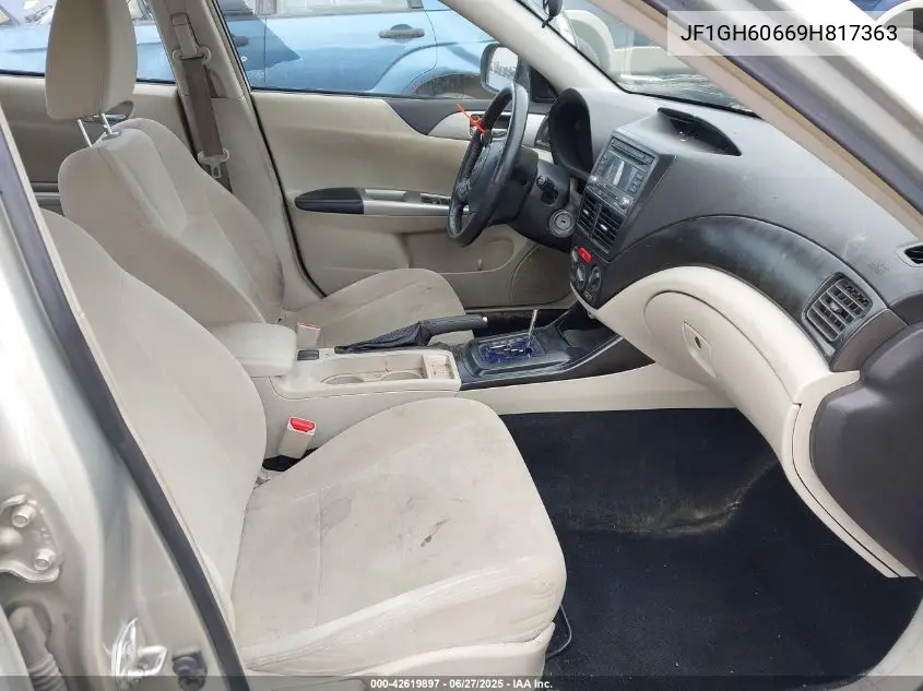 2009 Subaru Impreza 2.5I VIN: JF1GH60669H817363 Lot: 42619897