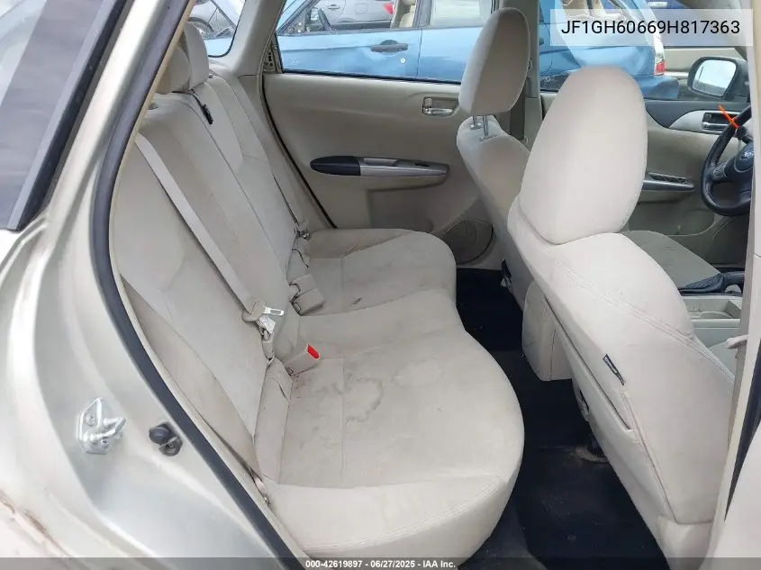 2009 Subaru Impreza 2.5I VIN: JF1GH60669H817363 Lot: 42619897