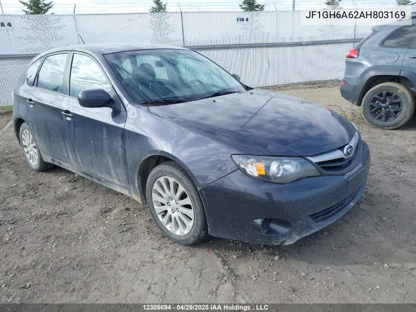 2010 Subaru Impreza 2.5 I/2.5 I Sport Package VIN: JF1GH6A62AH803169 Lot: 12305694