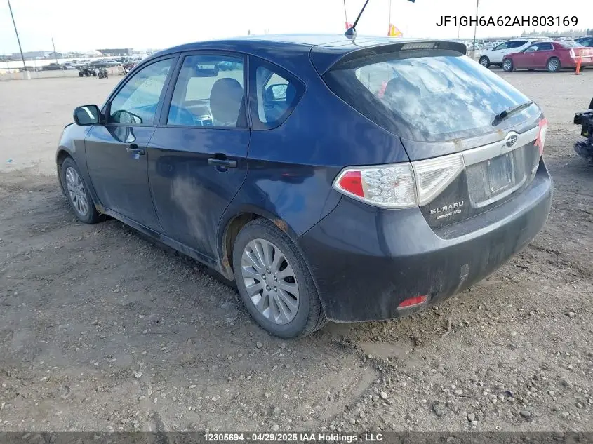 2010 Subaru Impreza 2.5 I/2.5 I Sport Package VIN: JF1GH6A62AH803169 Lot: 12305694