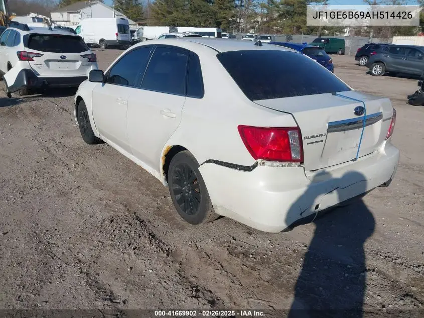 2010 Subaru Impreza 2.5I Premium VIN: JF1GE6B69AH514426 Lot: 41669902