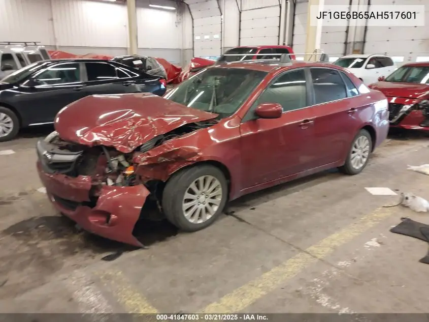 2010 Subaru Impreza 2.5I Premium VIN: JF1GE6B65AH517601 Lot: 41847603