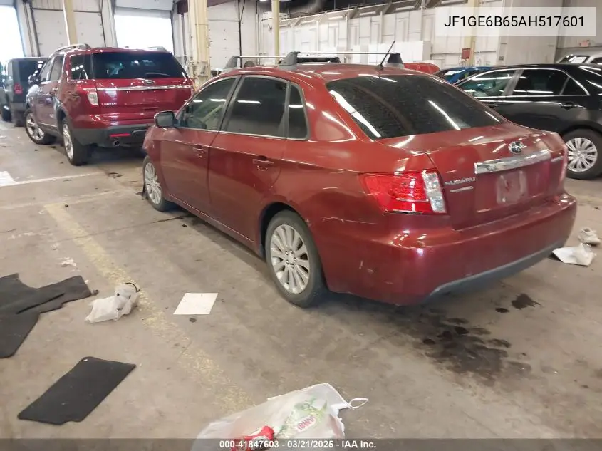2010 Subaru Impreza 2.5I Premium VIN: JF1GE6B65AH517601 Lot: 41847603