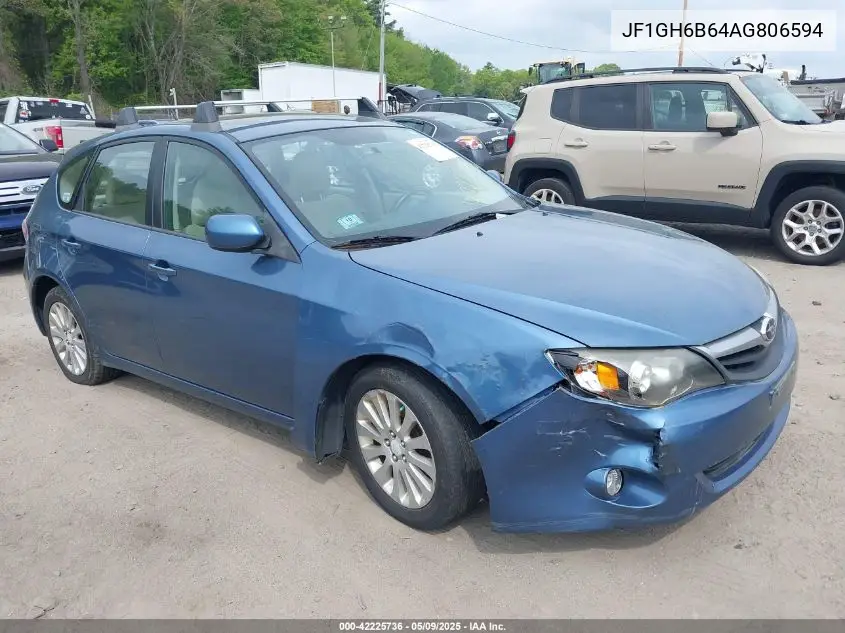 2010 Subaru Impreza 2.5I Premium VIN: JF1GH6B64AG806594 Lot: 42225736