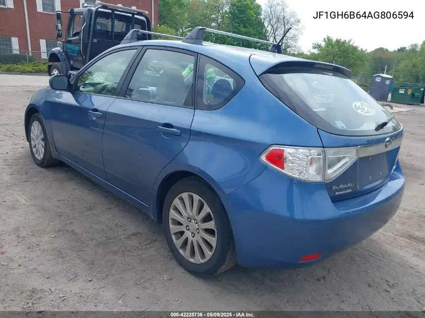 2010 Subaru Impreza 2.5I Premium VIN: JF1GH6B64AG806594 Lot: 42225736