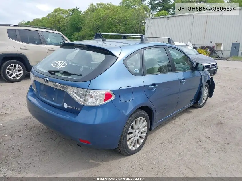 2010 Subaru Impreza 2.5I Premium VIN: JF1GH6B64AG806594 Lot: 42225736