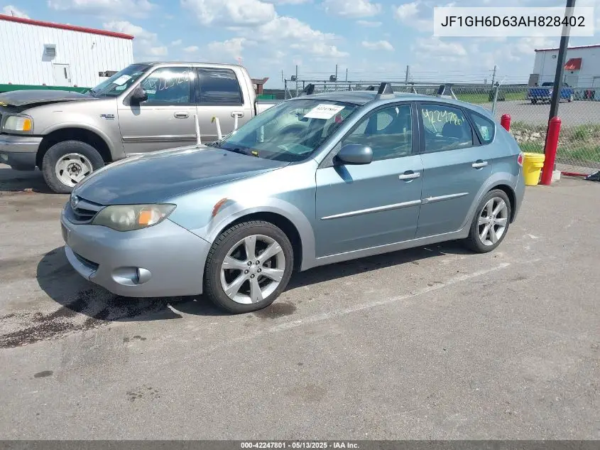 2010 Subaru Impreza Outback Sport VIN: JF1GH6D63AH828402 Lot: 42247801