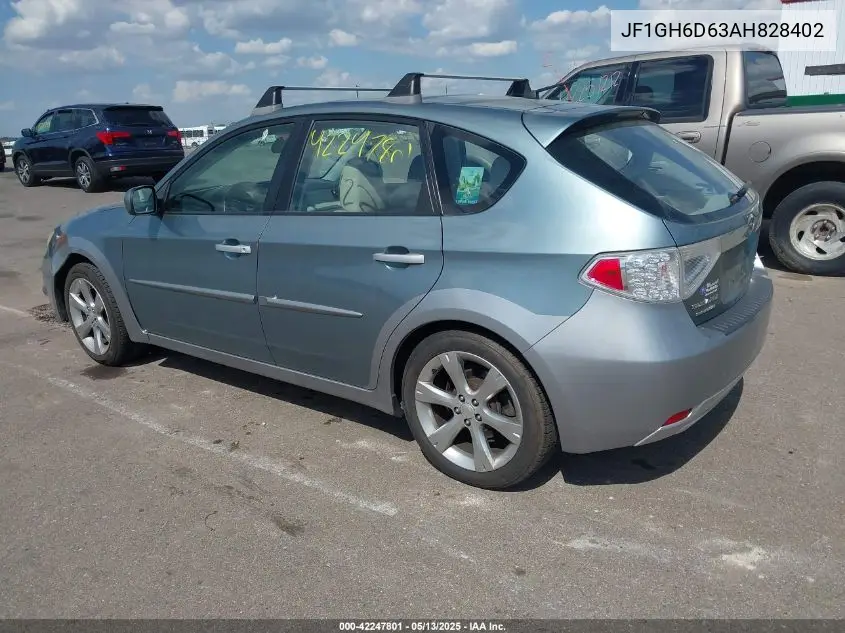 2010 Subaru Impreza Outback Sport VIN: JF1GH6D63AH828402 Lot: 42247801