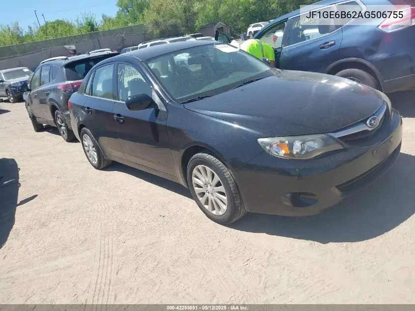 2010 Subaru Impreza 2.5I Premium VIN: JF1GE6B62AG506755 Lot: 42255851