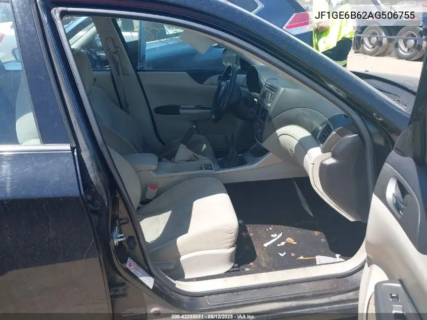 2010 Subaru Impreza 2.5I Premium VIN: JF1GE6B62AG506755 Lot: 42255851