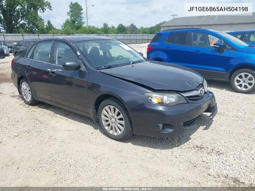 2010 Subaru Impreza 2.5I Premium VIN: JF1GE6B65AH504198 Lot: 42566632