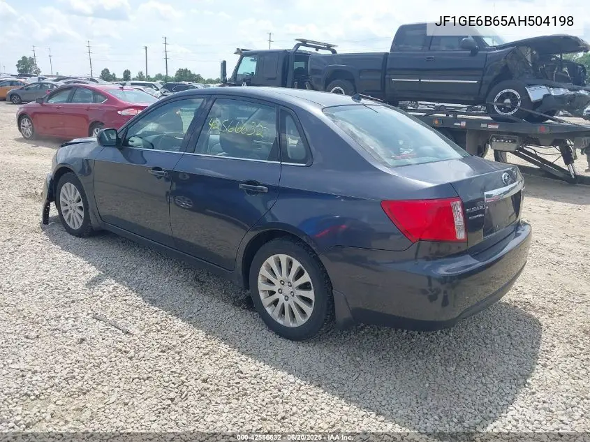 2010 Subaru Impreza 2.5I Premium VIN: JF1GE6B65AH504198 Lot: 42566632