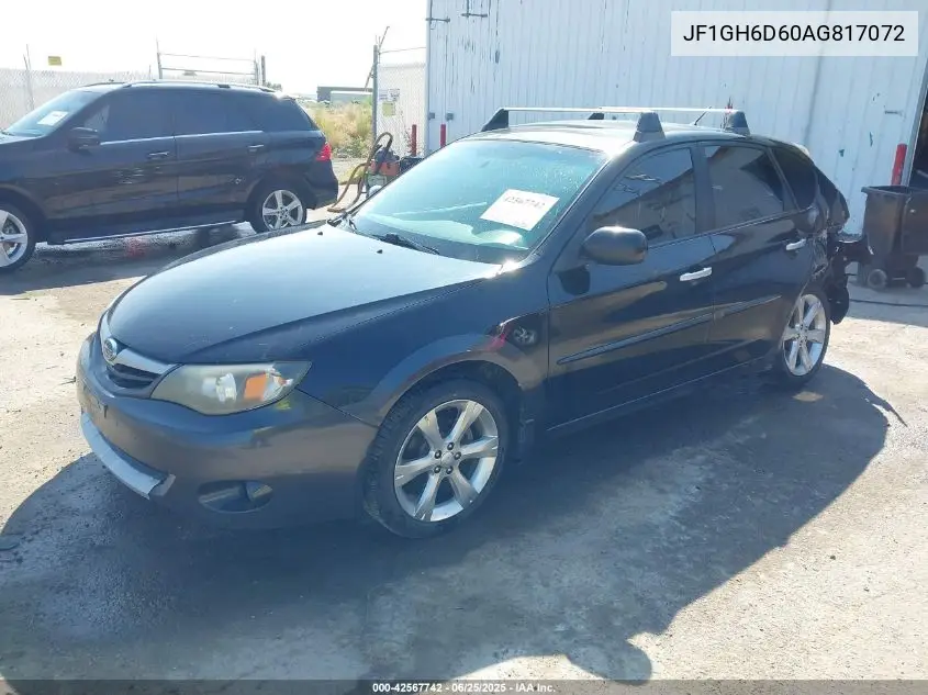 2010 Subaru Impreza Outback Sport VIN: JF1GH6D60AG817072 Lot: 42567742