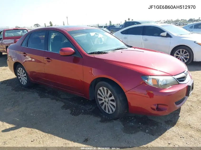 2010 Subaru Impreza 2.5I Premium VIN: JF1GE6B60AH512970 Lot: 42608130