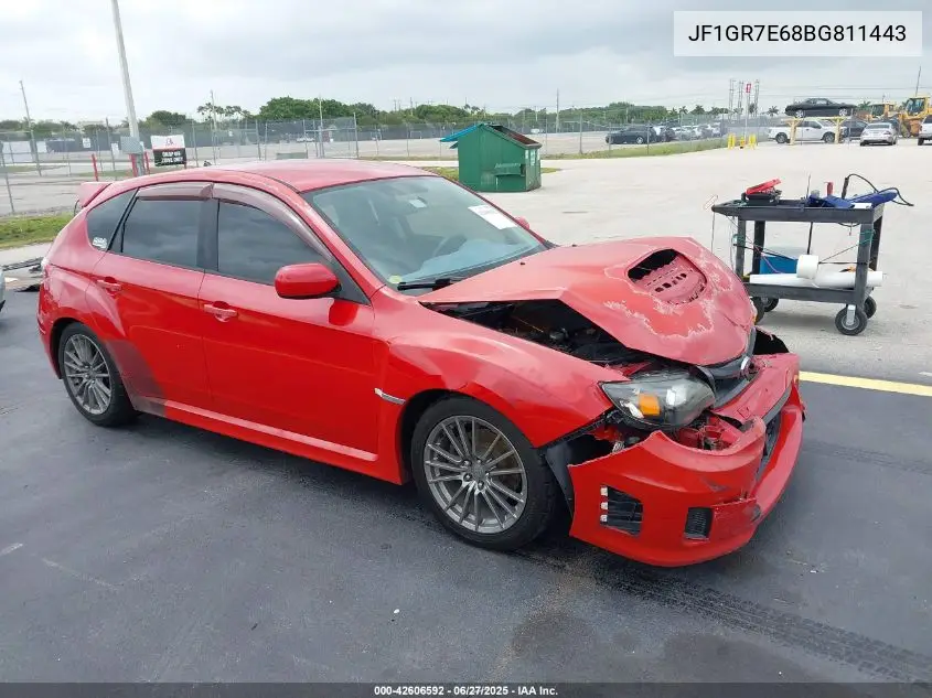 2011 Subaru Impreza Wrx VIN: JF1GR7E68BG811443 Lot: 42606592