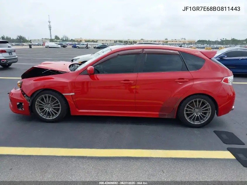 2011 Subaru Impreza Wrx VIN: JF1GR7E68BG811443 Lot: 42606592