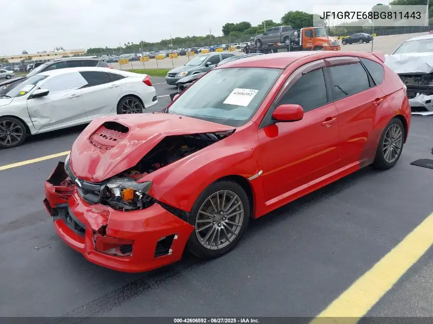 2011 Subaru Impreza Wrx VIN: JF1GR7E68BG811443 Lot: 42606592