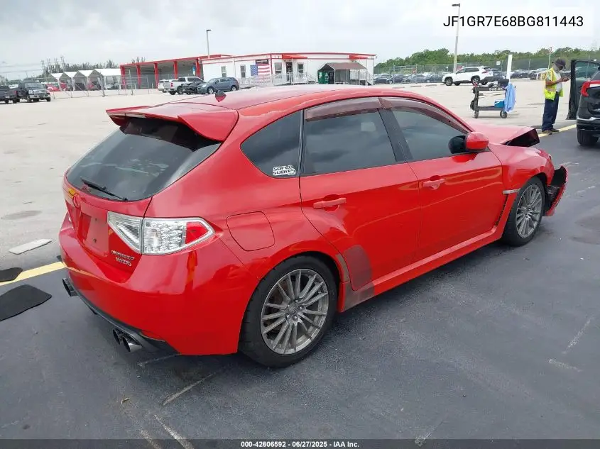 2011 Subaru Impreza Wrx VIN: JF1GR7E68BG811443 Lot: 42606592