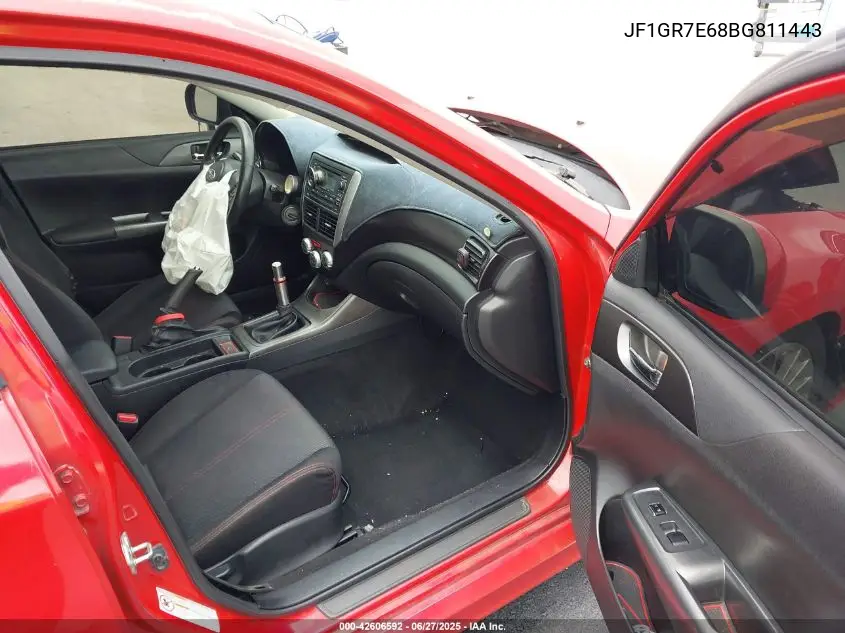 2011 Subaru Impreza Wrx VIN: JF1GR7E68BG811443 Lot: 42606592