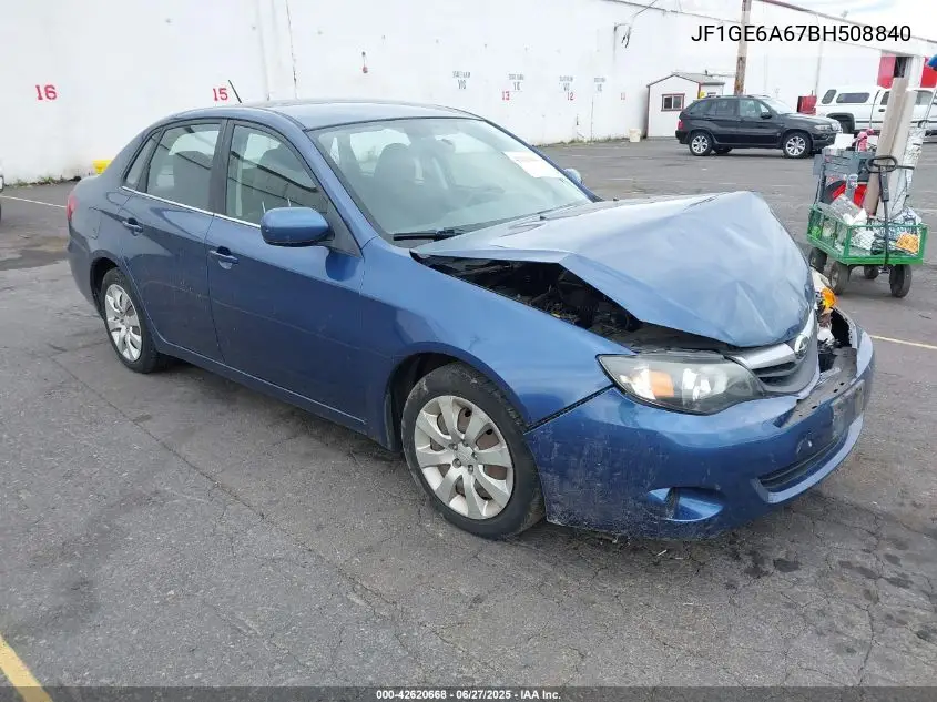 2011 Subaru Impreza 2.5I VIN: JF1GE6A67BH508840 Lot: 42620668