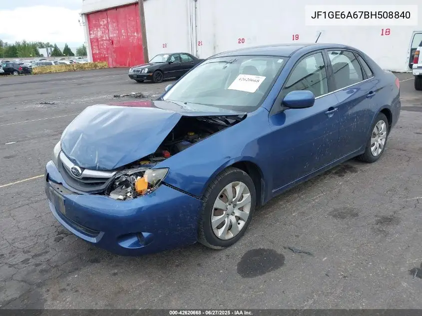 2011 Subaru Impreza 2.5I VIN: JF1GE6A67BH508840 Lot: 42620668