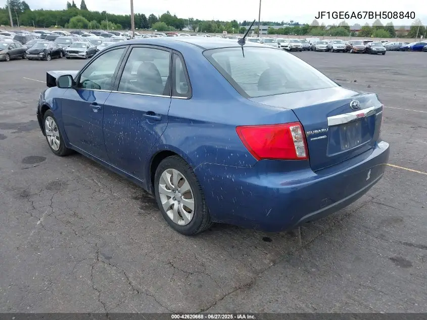 2011 Subaru Impreza 2.5I VIN: JF1GE6A67BH508840 Lot: 42620668