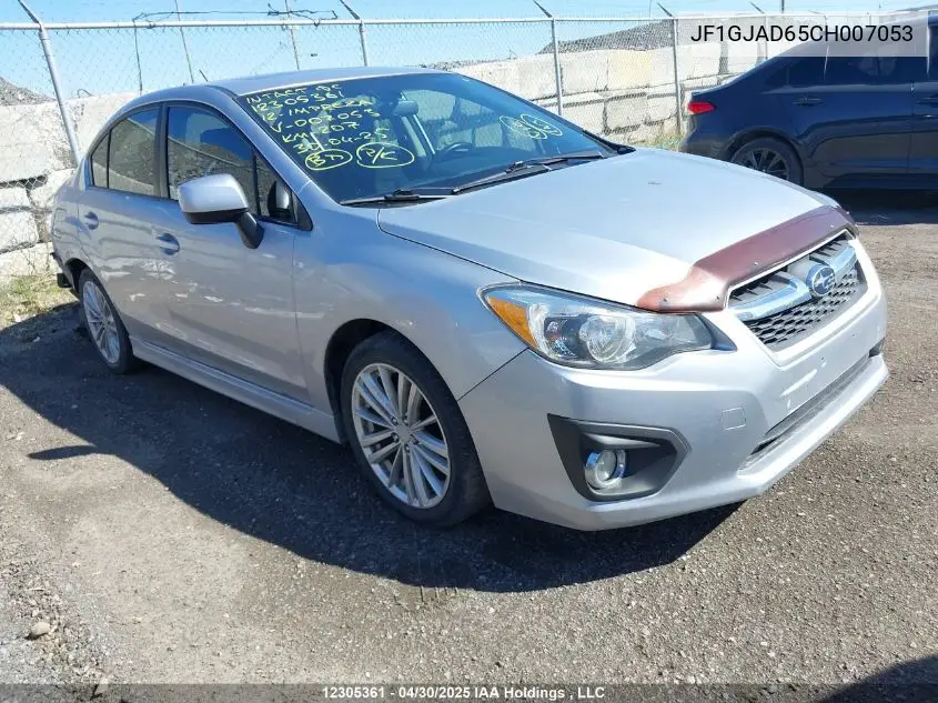2012 Subaru Impreza VIN: JF1GJAD65CH007053 Lot: 12305361