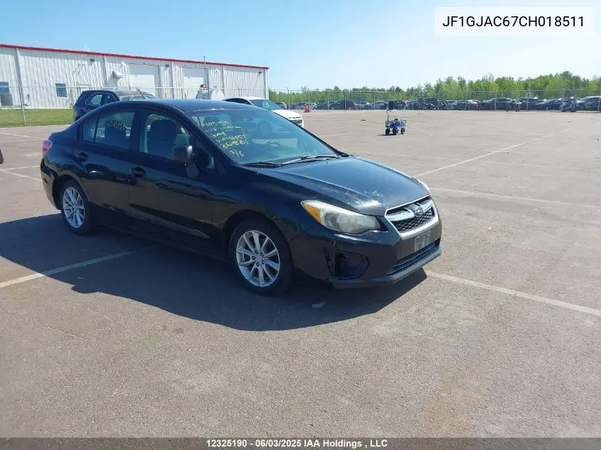 2012 Subaru Impreza Premium VIN: JF1GJAC67CH018511 Lot: 12325190