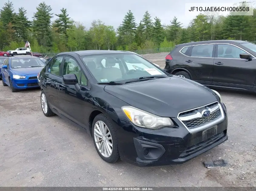 2012 Subaru Impreza 2.0I Premium VIN: JF1GJAE66CH006508 Lot: 42232148
