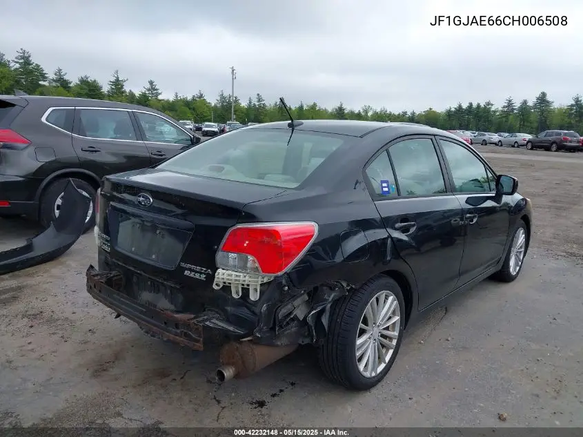 2012 Subaru Impreza 2.0I Premium VIN: JF1GJAE66CH006508 Lot: 42232148