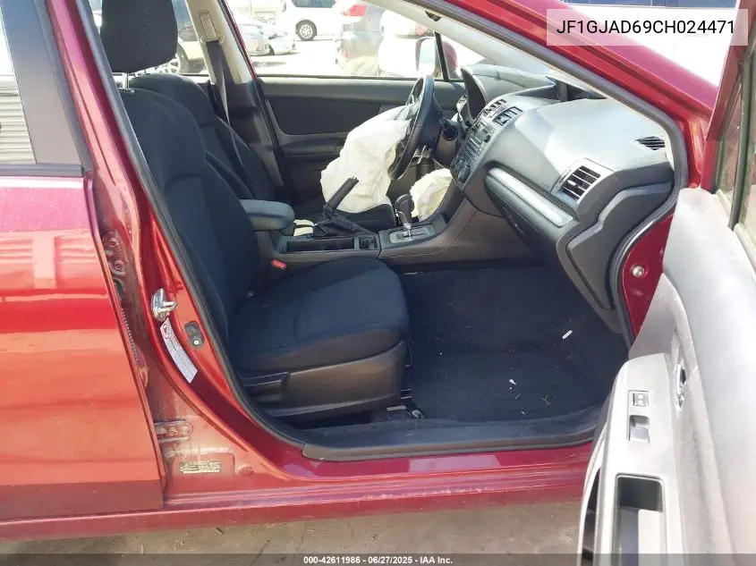 2012 Subaru Impreza 2.0I Premium VIN: JF1GJAD69CH024471 Lot: 42611986