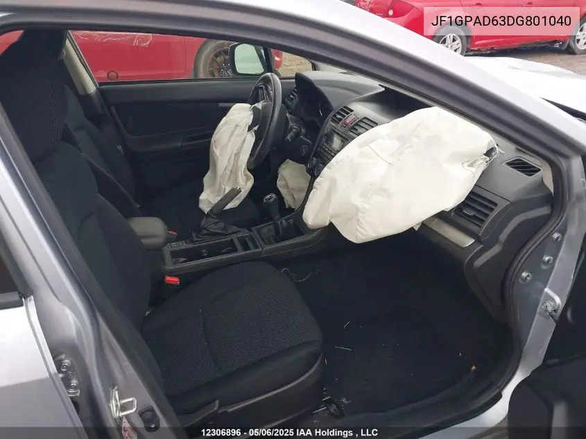 2013 Subaru Impreza 2.0I Touring Package VIN: JF1GPAD63DG801040 Lot: 12306896