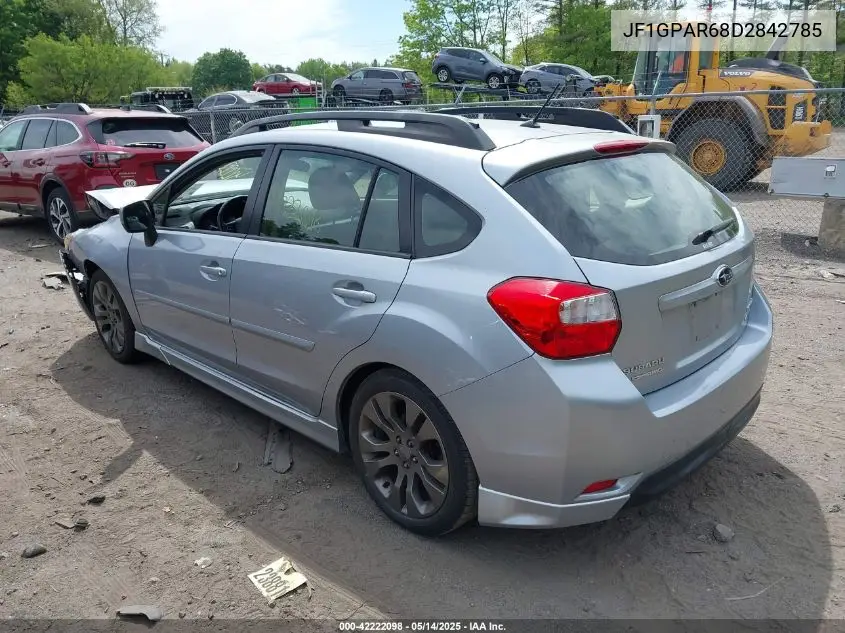 2013 Subaru Impreza 2.0I Sport Limited VIN: JF1GPAR68D2842785 Lot: 42222098